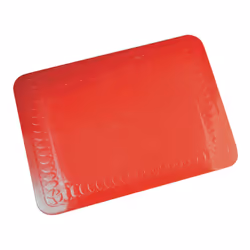 Red Silicone Rubber Anti Slip Table Mat - 255 x 185mm - Dishwasher Safe Dining