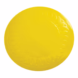 Large Yellow Silicone Rubber Anti Slip Coasters - 19cm Diameter Dishwasher Safe