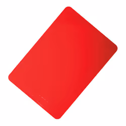 Red Silicone Anti Slip Table Mat - 350 x 250mm - Dishwasher Safe Dining Mat