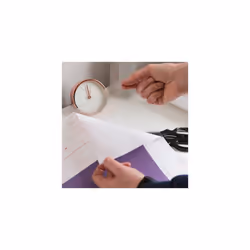 GLOSSY TRANSPARENT sticky back plastic vinyl wrap film (67.5cm x 2m)