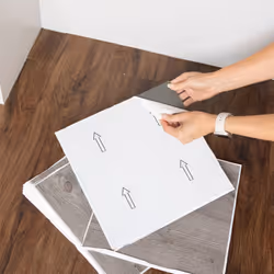 GREY WOOD peel and stick vinyl floor tiles (30.48cm x 30.48cm) pack qty 11 tiles (1sqm)