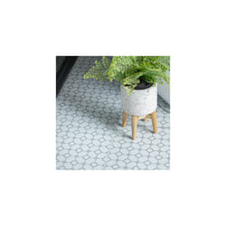 BLOOMY GRID peel and stick vinyl floor tiles (30.48cm x 30.48cm) pack qty 11 tiles (1sqm)