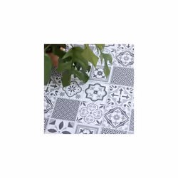 ORIENTAL TILES peel and stick vinyl floor tiles (30.48cm x 30.48cm) pack qty 11 tiles (1sqm)