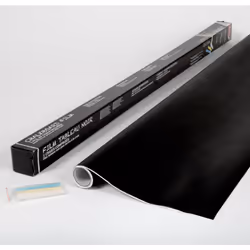 CHALKBOARD BLACK premium sticky back plastic vinyl wrap film (45cm x 2m)