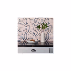 CARRARA MOSAIC NATURAL 3D splashback tile wallpaper (67.5cm x 4m)