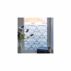MINSTER BLUE wndow sticky back plastic vinyl wrap film (45cm x 2m)