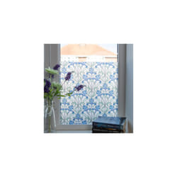 MINSTER BLUE wndow sticky back plastic vinyl wrap film (45cm x 2m)