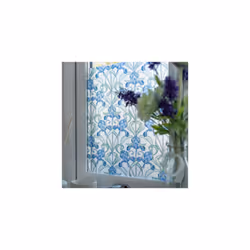 MINSTER BLUE wndow sticky back plastic vinyl wrap film (45cm x 2m)