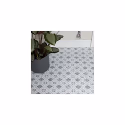 ETHNIC peel and stick vinyl floor tiles (30.48cm x 30.48cm) pack qty 11 tiles (1sqm)