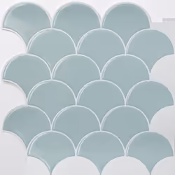 SHELL 3D epoxy tile stickers (25.4cm x 25.4cm)