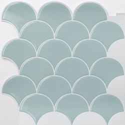 SHELL 3D epoxy tile stickers (25.4cm x 25.4cm)