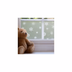 WINTER / XMAS BORDER SNOWFLAKES static cling vinyl window film (20cm x 1.5m)