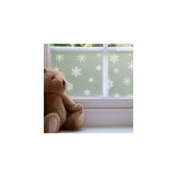 WINTER / XMAS BORDER SNOWFLAKES static cling vinyl window film (20cm x 1.5m)