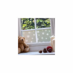WINTER / XMAS BORDER SNOWFLAKES static cling vinyl window film (20cm x 1.5m)