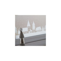 WINTER / XMAS BORDER HOMES static cling vinyl window film (20cm x 1.5m)
