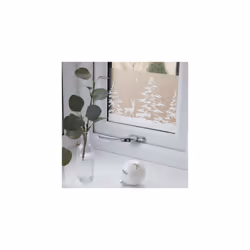 WINTER / XMAS BORDER FOREST static cling vinyl window film (20cm x 1.5m)