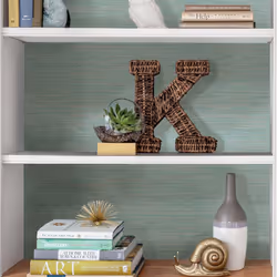 nu wallpaper TIBETAN GRASSCLOTH TEAL peel & stick wallpaper