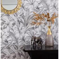 nu wallpaper CANOPY BLACK peel & stick wallpaper