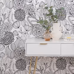 nu wallpaper SECRET BLACK peel & stick wallpaper