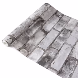 nu wallpaper LONDON BRICK GREY peel & stick wallpaper