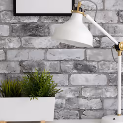 nu wallpaper LONDON BRICK GREY peel & stick wallpaper
