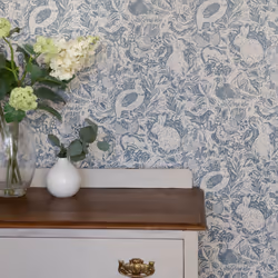 nu wallpaper TERRENE BLUE peel & stick wallpaper