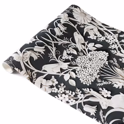 nu wallpaper ELOISE CHARCOAL peel & stick wallpaper (52.07cm x 5.49m)