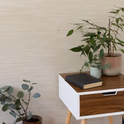 nu wallpaper TIBETAN GRASSCLOTH CREAM peel & stick wallpaper (52.07cm x 5.49m)