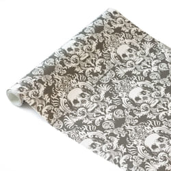nu wallpaper FIERI GREY peel & stick wallpaper (52.07cm x 5.49m)