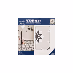 DAPHNE BLACK peel and stick vinyl floor tiles