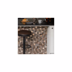 dc fix METAL AND STONE HEXAGONS Self-adhesive Premium Wall Tiles (1 tile)