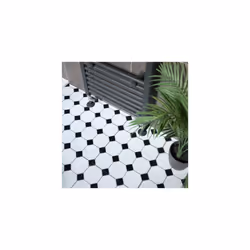 HUDSON peel and stick vinyl floor tiles 30.48cm x 30.48cm