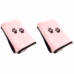 Pet Microfibre Quick Drying Towel For Dog and Cat - Pink and Pink