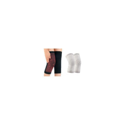 Compression Self Heating Knee Warmers - Grey, M