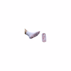 Self-Heating Therapy Massage Socks - White - 1 pair