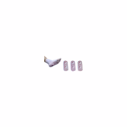 Self-Heating Therapy Massage Socks - White - 3 pairs