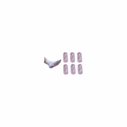 Self-Heating Therapy Massage Socks - White - 6 pairs