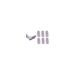 Self-Heating Therapy Massage Socks - White - 6 pairs