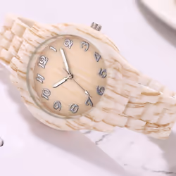 Bamboo Style Watch - Light Bamboo