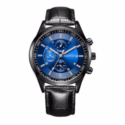 Casual Steel Quartz Wrist Watch - Blue