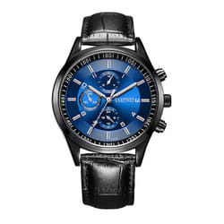 Casual Steel Quartz Wrist Watch - Blue