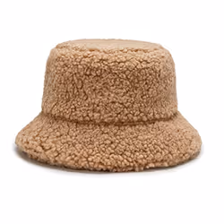 Soft Teddy Winter Bucket Hat - Brown