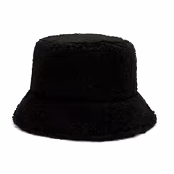 Soft Teddy Winter Bucket Hat - Black