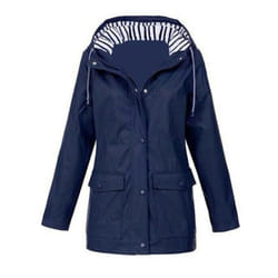 Women's Rain Jacket - Navy, XL