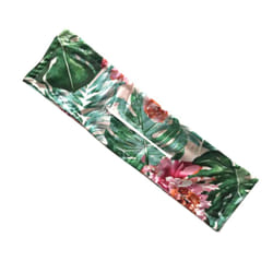 French Twist Hair Bun Maker - Green Flower