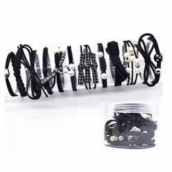 Pack of Hair Ties - Black