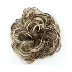 Messy Bun Scrunchie Hair Extension - Brown and Blonde