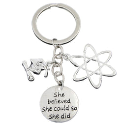 Teacher Graduation Inspirational Keyring - She Believed She Could