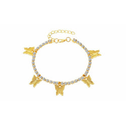 Butterfly Ankle Bracelet - Gold