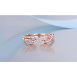 Adjustable Angel Wings Ring - Gold